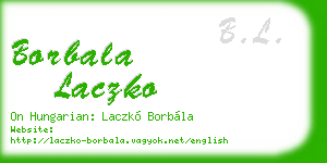 borbala laczko business card
